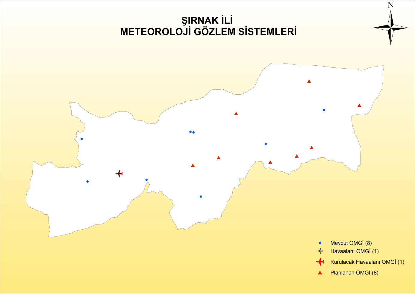 İstasyonu; Cizre, Ilısu Barajı, Merkez/Jandarma Heliport, Şırnak, Uludere,