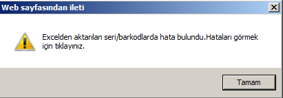 1. Satınalma İrsaliyesi Eşleşmenin uygun olması durumunda «Tamam» Butonundan sonra sistem hesapla ve kaydet butonları ile cihazlar stoklara alınır.