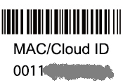 I-5. Ü rün Etiketi Ürünün arkasında bulunan etikette MAC adresi, cloud ID ve kurulum SSID bulabilirsiniz. MAC adresi ve cloud ID kolaylık açısından aynıdır. III-4 Myedimax.