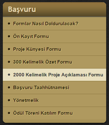 2000 KELİMELİK PROJE AÇIKLAMASI FORMU Önlü arkalı 5 sayfalık (2000 kelime) Proje Açıklaması Formu nda mutlaka sayfa numaraları yer almalı ve önlü arkalı olacak şekilde çıkış alınmalıdır.