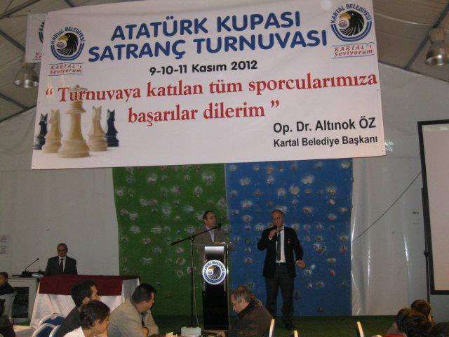 Cumhuriyet ve Atatürk Günleri 2012 Atatürk ve Cumhuriyet Spor Şenliği Satranç Turnuvası, Beden Eğitimi bölümünün organizasyonu ve İTÜ Satranç Kulübü, KSB ve SKM'nin katkılarıyla 6-7 Kasım