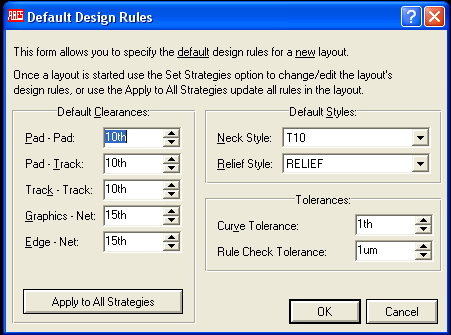 Set Colours: Elektronik Baskı Devre Programı nın bütün renk ayarları bu komut aracılığı ile yapılır. ġekil 1.