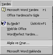 Pencere menüsünde açık bulunan doküman pencerelerini görebilir ve isteğe bağlı olarak bu pencereleri düzenleyebilirsiniz. Yeni Pencere: Aktif olan pencereden bir tane daha açılmasını sağlar.