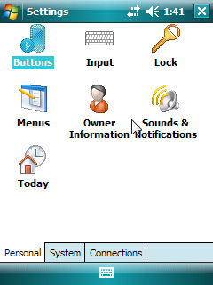 1.4.2.3. Settings Ayarlar (Settings) menüsü ile cihaza ait Kişisel (Personel), Sistem (System) ve Bağlantı (Connections) ayarlarını değiştirebiliriz.