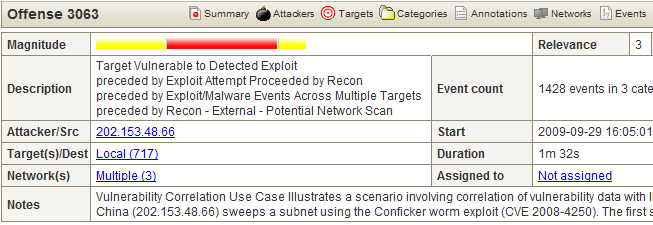 Örnek: Atak Algılama Sounds Nasty But how do we know this? The evidence is a single click away.