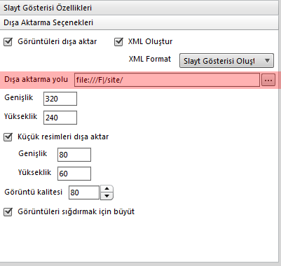 Albüm Özellikleri sekmesini tıklayınız. Burada albüme açıklama arka plan resmi ya da küçük resim atabilirsiniz. Zorunlu değildir. Resim Yazıları sekmesini tıklayınız.