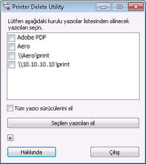 EX/EX-P Print Server için Windows 19 3 Fiery Printer Delete Utility onay kutusunu seçin ve ekrandaki yükleme talimatlarını uygulayın.