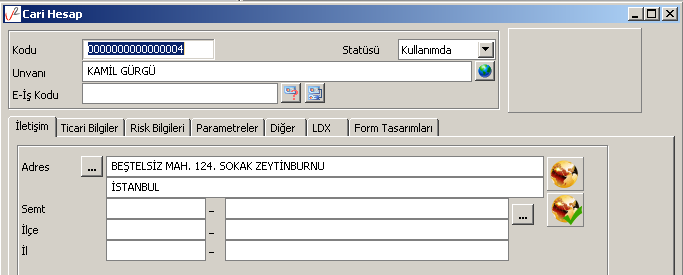 LogoMaps Özellikleri LogoMaps ile cari hesapların adreslerini harita üzerinde konumlandırmak, harita üzerinde saptanan adresleri cari hesap tanıma aktarmak, cari hesap için adres doğruluk