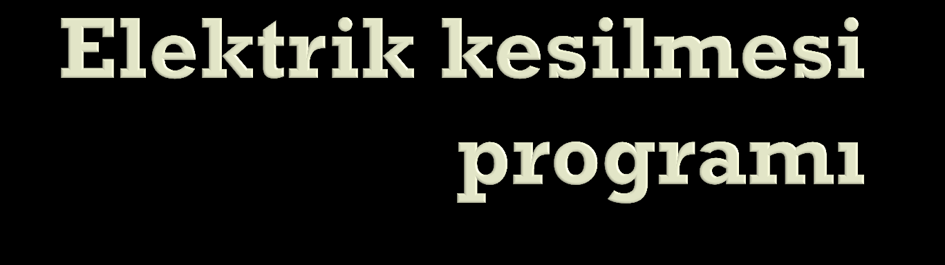 Elektrik kesildiğinde, Tüm önemli parametreler hafızada saklanır.