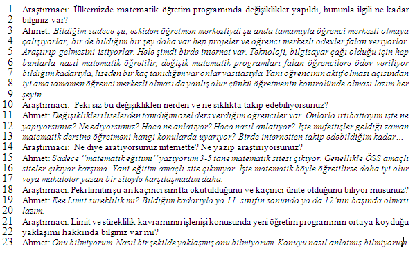 International Online Journal of Educational Sciences, 2011, 3(2), 743-775 matematik eğitimiyle ilgili yeterince bilgi bulunmamakta ve var olanlar da genellikle Üniversiteye Giriş Sınavı na yönelik