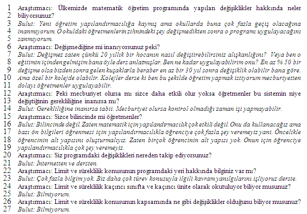 Savaş BAŞTÜRK & Gülden DÖNMEZ programındaki kazanımlar ve bunların veriliş sırasını dikkate almadan yaptığı ders plan ve anlatımı, onun bazı noktaları ihmal etmesine ve takip etmesi gereken sıranın