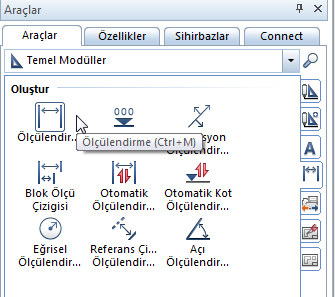 KONU 21 : Ölçülendirme HEDEF : Ölçülendirme şekilleri ve yapılmasının öğrenilmesi. Ölçülendirme ile ilgili çalışmamız için eğitim DVD si içindeki Kat_Planı_Ölçü_İçin.