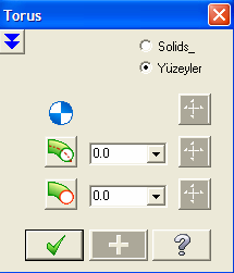 TEK. ÖĞR. EMRE GÜNAYDIN Torus oluşturna. Torus çapı değeri girilir. Çap değeri girilir. Ayrıntılı özellikleri açabiliriz. Süpürerek: Başlama açısı Bitiş açısı verilir.