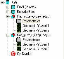 TEK. ÖĞR. EMRE GÜNAYDIN Katı elemanlara yüzey yüzeye göre yuvarlatma yapar. Katı_yüzey_yüzey_yuvarlatma örnek parçasını açalım.