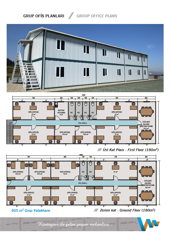 GRUOFİSLNLRI GROUOFFICELNS 2400 700 220 120 120 120 120 700 21m 2 MUTFK (KITCHEN) WC WC WC WC 6m 2 21m 2 21m 2 HOL(HLL) 10,5m 2 10,5m 2 21m 2 TOLNTI SLONU (MEETINGROOM) 22,5m 2 700 460