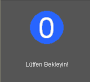 Soğutma fanları soğutma çevriminin tamamlanması için yaklaşık 10 saniye çalışmaya devam eder ve AÇIK/ BEKLEMEDE LED i Yeşil Renkte Yanıp Söner.