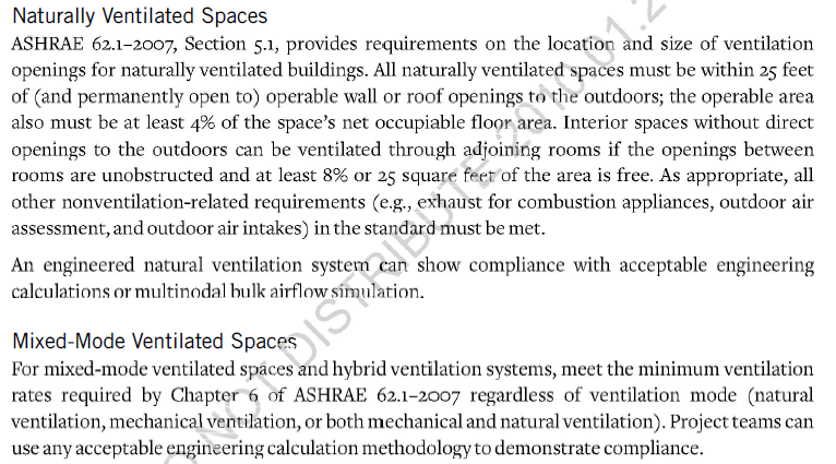 ASHRAE Standard 62.1-2007 paragraf 5. 5.1.1. Natural Ventilation.