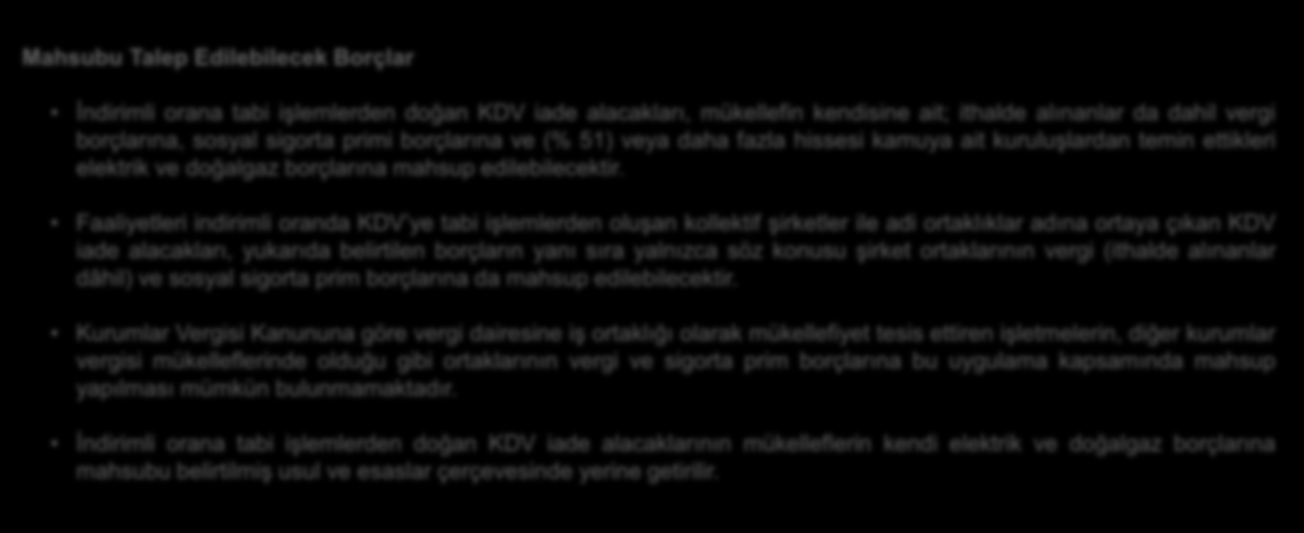 2. İstisna Türüne Göre KDV İndirim İade 2.