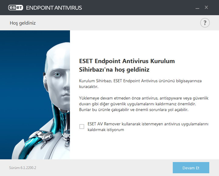 3. ESET Endpoint Antivirus ürününü kendi kendine kullanma Bu Kullanım Kılavuzunun bu bölümü ESET Endpoint Antivirus ürününü ESET Remote Administrator olmadan kullanan kişilere yönelik olarak