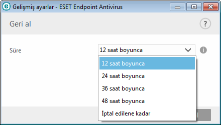 SSL kullanan yerel HTTP sunucusu kullanırken, güncelleme sunucusu şu şekilde ayarlanmalıdır: https://bilgisayar_adi_veya_ip_adresi:2221 Yerel paylaşılan klasör kullanırken, güncelleme sunucusu şu