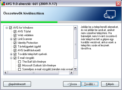 Hedef Klasör iletişim kutusu AVG 9 Anti-Virus programının yüklenmesi gereken konumu belirtmenizi sağlar. Varsayılan olarak AVG, C Sürücüsü üzerinde program dosyaları klasörüne yüklenecektir.