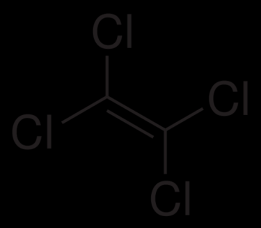 7 3. GENEL BİLGİ 3.1. Perkloretilen (PERC) 3.1.1. Genel Özellikleri Perkloretilen (1,1,2,2-tetrakloroetilen, tetrakloreten, perkloretilen, PERC, C 2 Cl 4, Cl 2 C=CCl 2 ), yanıcı olmayan fakat uçucu bir solventtir (Şekil 3.