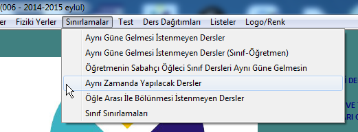 İstediğniz öğretmenleri seçerek sol taraftaki tabloya geçirin. Otomatik Ders Dağıtımı Seçtiğiniz öğretmenlerin sabah ve öğeci sınıflara olan dersleri aynı güne gelmeyecektir.