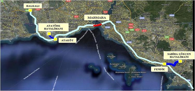 26 Ülkemiz Asya - Avrupa arasında taşımacılık yönünden bir köprü konumunda olup, bu proje ile söz konusu koridorun ilk halkası olan Bulgaristan - İstanbul (Halkalı) hattı Avrupa Standardında bir hat