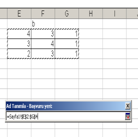 2 Yada kullanıcı bu alana girdikten sonra, başvuru yerine tıklayarak da alan ataması yapabilir. Kullanıcı daha sonra Excel hücreleri üzerinde gözelerin aynı olup olmadığını bulan kod programını yazar.