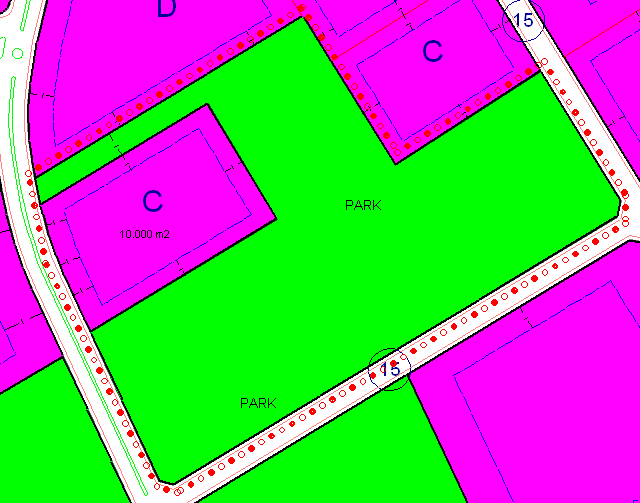 8.10 OSB nin 208 ada içerisinde yer alan D tipi parselin ve park alanın düzenlenmesi Mer i planda 11424 m 2 büyüklüğünde D tipi sanayi kullanımlı parselin