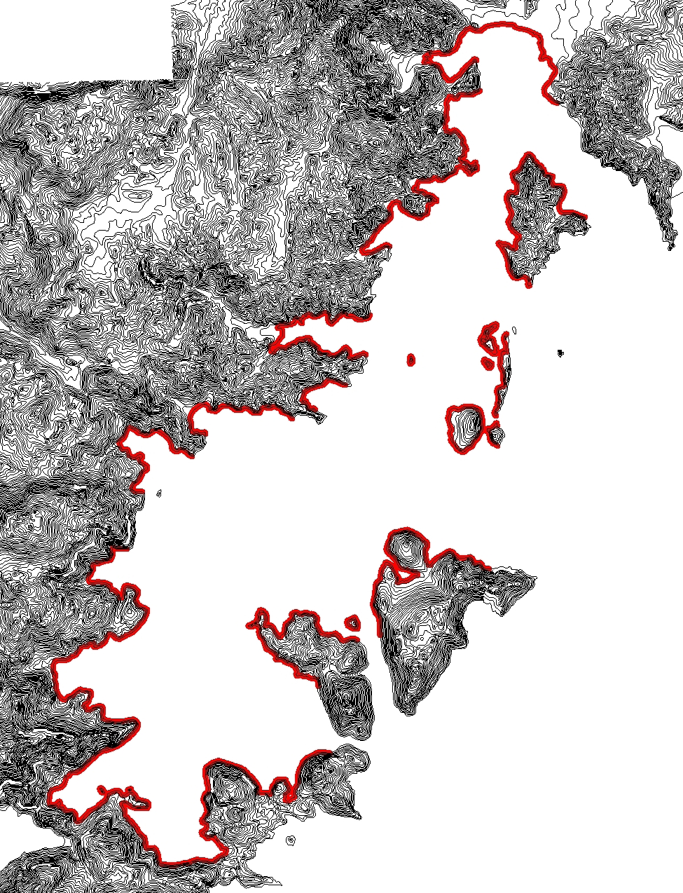 Şekil 3. Göcek-Dalaman Koyları (Fethiye-Göcek Özel Çevre Koruma Bölgesi Göcek Deniz Üstü Araçları Taşıma Kapasitesinin Belirlenmesi Projesi, 2007. ODTÜ, ÖÇKKB).