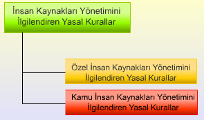 Bunlara ek olarak, kamu personelinin durumunu düzenleyen 657 sayılı Devlet Memurları Kanunu, kamu kuruluşlarında da özel kesim kuruluşlarındaki esaslar dairesinde işçi çalıştırılabileceğini ve bu