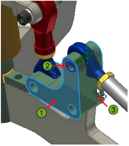 Not: Autodesk Inventor, bitirme düzleminin başlangıç düzlemine paralel olacağını anlar. Bu nedenle, bitirme düzlemi modeli döndürmeden veya Başka Seç aracını kullanmadan seçilebilir. 5.