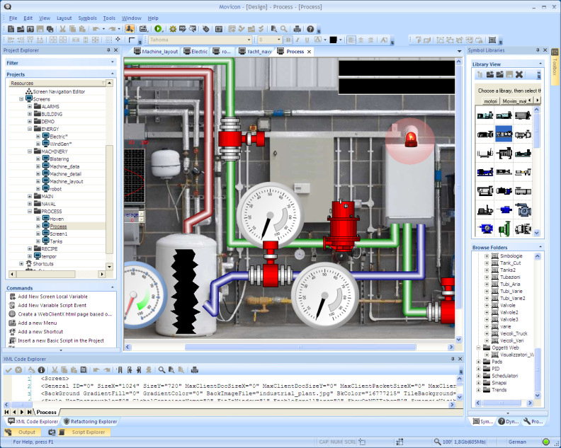 HMI + SoftPLC Process Control Kimya