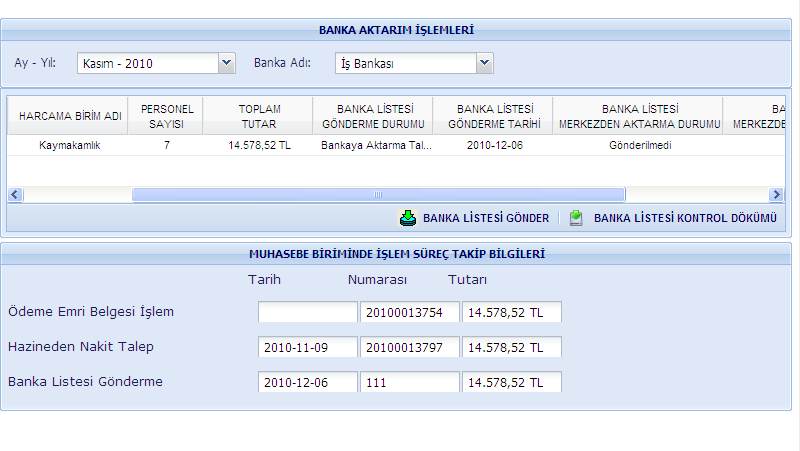 Daha sonra ekrana aktama işlemi ile