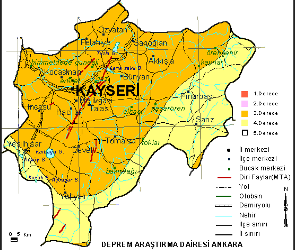 4.7. Gayrimenkullerin Bulunduğu Bölgenin Analizi Ve Kullanılan Veriler 2 KAYSERİ; Değerleme konusu gayrimenkullerin bulunduğu Kayseri İli, 38 kuzey, 35 doğu koordinatlarında, İç Anadolu Bölgesinin