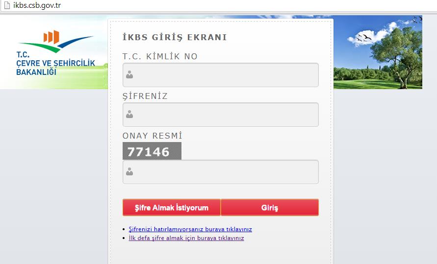 İKBS GİRİŞ İKBS GİRİŞ Açılan ekrana TC Kimlik