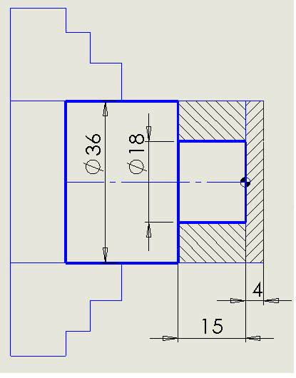 ÖRNEK 1: Şeklideki parçanın taralı bölgesi 3 eşit pasoda işlenecektir. Buna göre cncproğramını yazınız. PROĞRAM 0888 T0101 M03 S1200 G00 X40 Z2 G01 Z-24 F0.