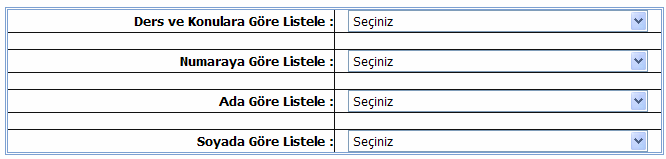 73 Şekil 26 da açıklanılan öğrenci listeleme ekranında kayıtlı öğrenciler üzerinde işlem yapılabilmesi için ilgili öğrencinin üzeri tıklandığında şekil 27 de yer alan ekran açılmaktadır.