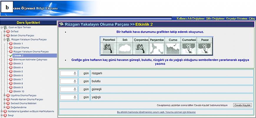 Türkçe Öğrenimi İçin Web Tabanlı Zeki Öğretim Sistemi (Türkzös) ve Değerlendirmesi 75 a Web içerik editörü Sayfa ön izleme Şablondaki satır ve sütun sayısı Sütun genişliği