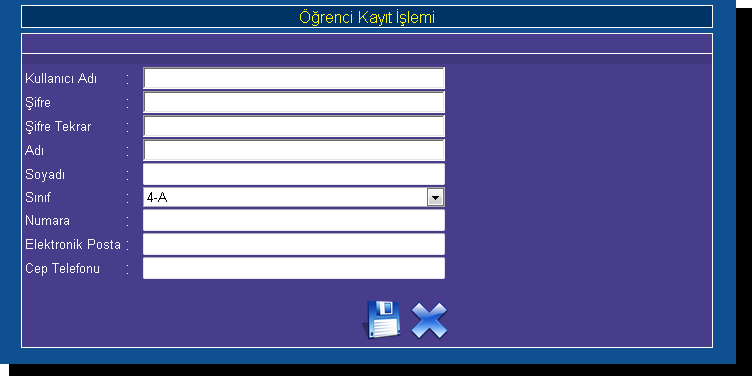 Kayıt işlemleri onaylanmış kullanıcıların sistem üzerindeki yetkileri ve gerçekleştirebileceği işlemleri şu şekildedir.