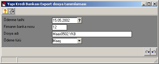 Firmanın Banka Nosu: Maaş ödemeleriyle ilgili olarak firmanızın bankalardaki kodu bu alana otomatik olarak gelecektir.