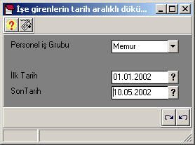 alacaktır. Bu rapora ilişkin örnek bir ekran yanda görülmektedir.