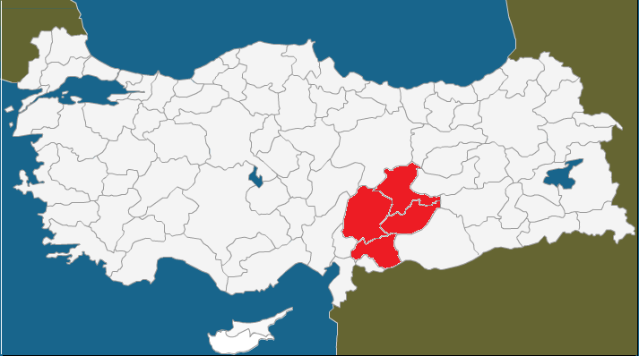 4 BÖLGENİN SOSYO-EKONOMİK YAPISI Saha çalışması Malatya, Adıyaman, Kahramanmaraş ve Gaziantep illerinde yürütülmüştür.