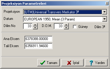 6. SAYISALLAŞTIRMA SİHİRBAZININ KULLANIMI NETCAD\ORNEKLER\GIS\PROJE1 dizini altındaki EGITIM.DRE dosyasını yükleyiniz.