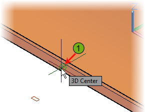 SURFACE şerit menüsünün altından Loft komutunu çalıştırın. CTRL tuşunu kullanarak ilk yüzeyi işaretleyin (1). CTRL tuşunu kullanarak ikinci yüzeyi işaretleyin (2). ENTER ile devam edin.