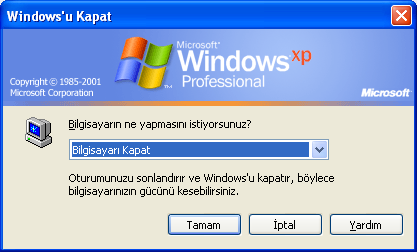 Temel İşlemler Windows XP