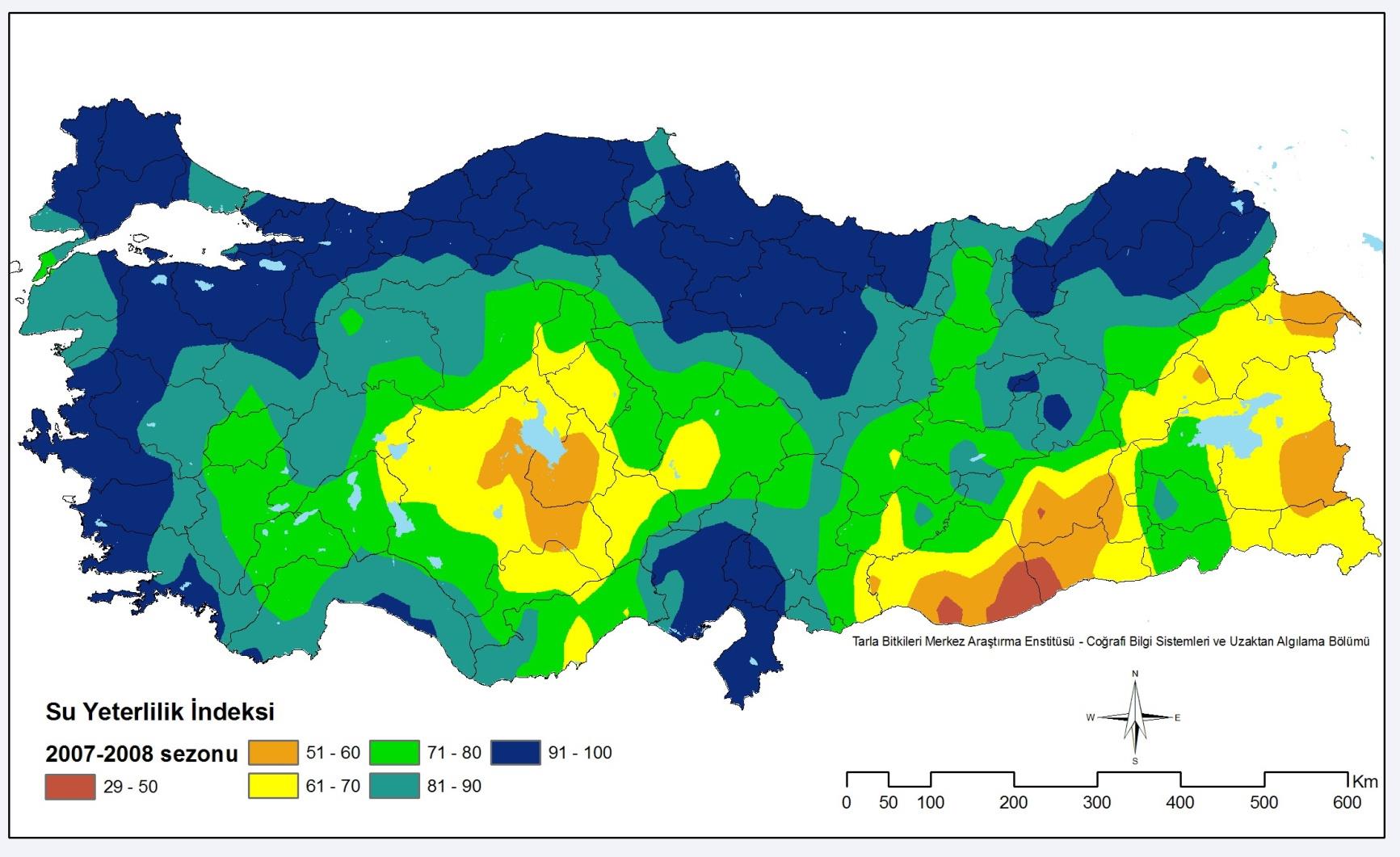 CROP MONITORING AND FORECASTING IN TURKEY WATER