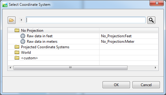 3. Koordinat Sistemi Pencereleri (Coordinate System Dialogs) Koordinat Sistemi pencereleri, hem ekran hem de içe aktarılan veriler için koordinat sistemi tanımlanmasını sağlar.