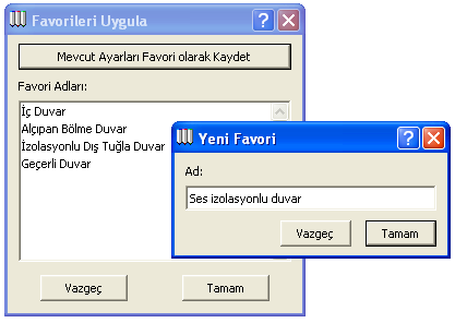 ARCHICAD 9 İLE KOLAY MİMARİ MODELLEME ve GÖRSELLEŞTİRME 1 1A 1C 1B 1D 2 5 3 4 Favoriler: Duvarlar ve diğer yapı elemanlarının geçerli ayarları iletişim kutusunda bulunan Favoriler düğmesi, bazı sık